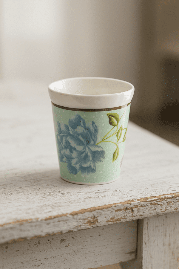 Laura Ashley Heritage – Κούπα Πορσελάνης χωρίς Χερούλι “Mint Uni” 300ml
