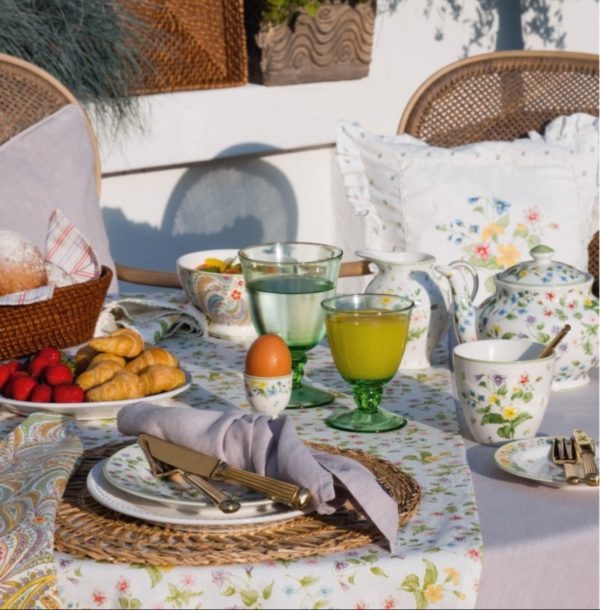 GreenGate Κούπα Τσαγιού Karolina White – Πορσελάνινη Κούπα 250ml με Floral Μοτίβο - Image 2
