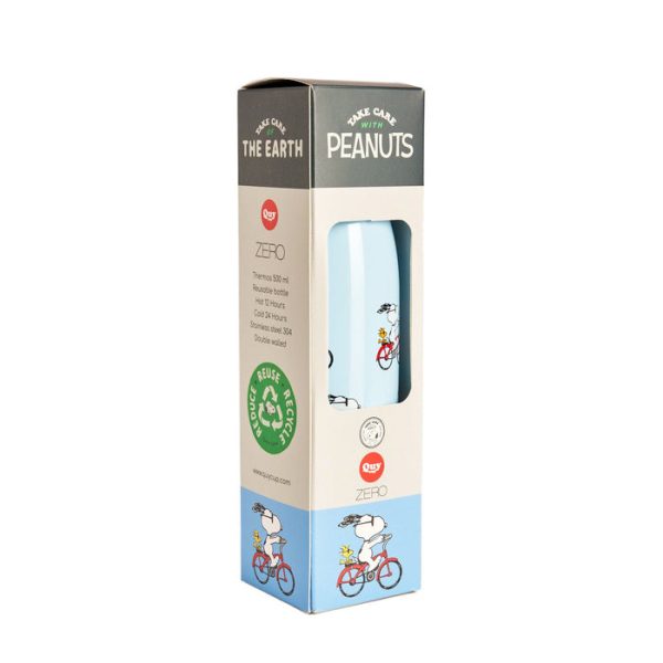 Quycup Snoopy Bici Stainless Steel Thermo Bottle 500ml - Image 2