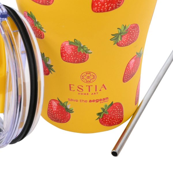 ΘΕΡΜΟΣ COFFEE MUG SAVE THE AEGEAN 350ml BERRY BRIGHT - Image 3