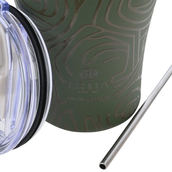 ΘΕΡΜΟΣ COFFEE MUG SAVE THE AEGEAN 350ml OLIVE FLOW - Image 3
