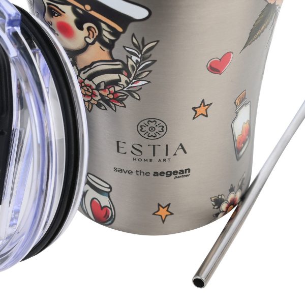 ΘΕΡΜΟΣ COFFEE MUG SAVE THE AEGEAN 350ml OLD SCHOOL INK - Image 3