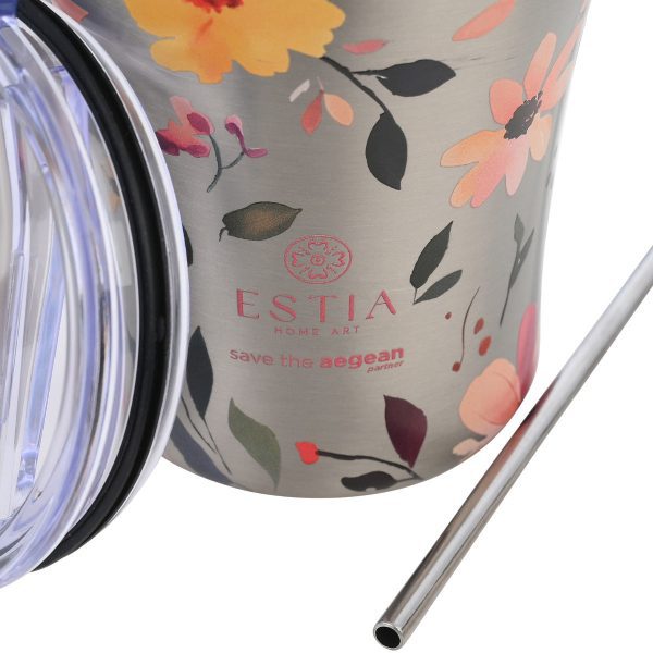 ΘΕΡΜΟΣ COFFEE MUG SAVE THE AEGEAN 350ml SILVER BOTANIC - Image 3