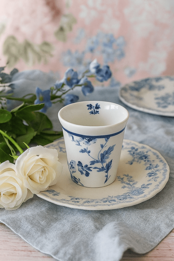 Laura Ashley Blueprint – Κούπα Πορσελάνης χωρίς Χερούλι “China Rose” 300ml